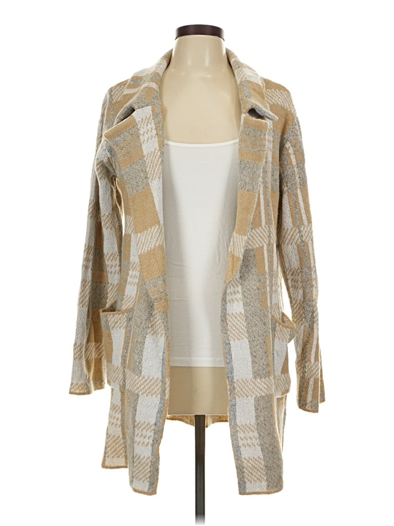 Pre-owned By Design Cardigan Sweater In Tan