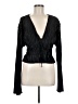 Zaful 100% Polyester Black Long Sleeve Blouse Size 8 - 10 - photo 1