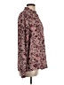 Gap 100% Polyester Paisley Burgundy Long Sleeve Blouse Size L - photo 4