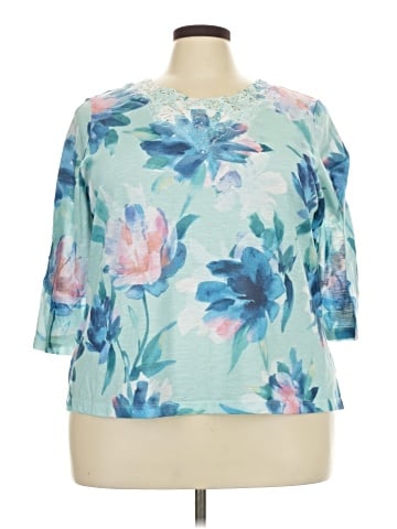 Alfred Dunner 3/4 Sleeve T-Shirt (view 1)