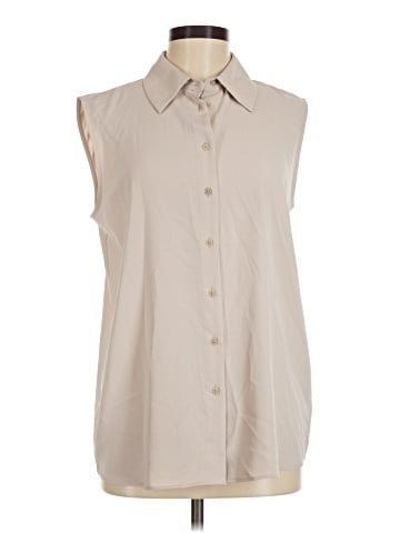 Maison d' Amelie Sleeveless Button-Down Shirt (view 1)