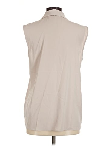 Maison d' Amelie Sleeveless Button-Down Shirt (view 2)