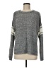 It's Our Time Stripes Gray Pullover Sweater Size M - photo 1