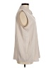 Maison d' Amelie Ivory Sleeveless Button-Down Shirt Size M - photo 4