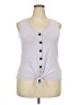 Sanctuary Gray Sleeveless Top Size XXL - photo 1