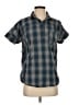 The North Face Checkered-gingham Gray Short Sleeve Button-Down Shirt Size S - photo 1