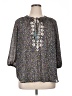 MASON & BELLE 100% Polyester Gray 3/4 Sleeve Blouse Size 1X - photo 1