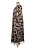 New Look 100% Polyester Animal Print Tan Casual Dress Size 14 - photo 5