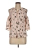 My Michelle 100% Polyester Pink 3/4 Sleeve Blouse Size M - photo 1