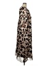 New Look 100% Polyester Animal Print Tan Casual Dress Size 14 - photo 4