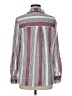 Love Potion 100% Polyester Stripes Gray Long Sleeve Blouse Size M - photo 2