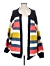 Ott Color Block Blue Wool Cardigan Size S - photo 1
