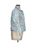 Woman Within Print Blue Jacket Size 16 - photo 4