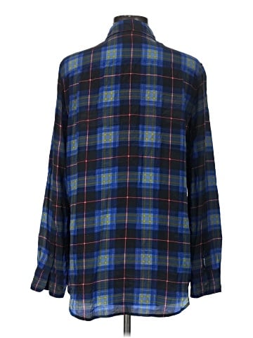 Equipment Long Sleeve Silk Top (view 2)
