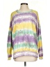 Peach Love Tie-dye Yellow Pullover Sweater Size S - photo 1