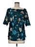 Ann Taylor 100% Polyester Teal 3/4 Sleeve Blouse Size M - photo 1