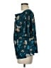 Ann Taylor 100% Polyester Teal 3/4 Sleeve Blouse Size M - photo 5