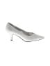 Easy Street Metallic Silver Heels Size 6 1/2 (wide) - photo 1