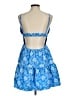 Shein 100% Polyester Paisley Blue Cocktail Dress Size 8 - 10 - photo 2