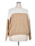 Vince Camuto Color Block Tan Pullover Sweater Size XXL - photo 1