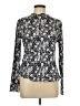Polagram Floral Black Long Sleeve Blouse Size L - photo 1