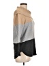 St. John's Bay Color Block Gray Tan Turtleneck Sweater Size L - photo 4