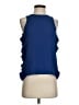 BCBGMAXAZRIA Blue Sleeveless Blouse Size XS - photo 1