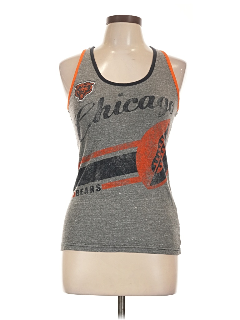Pre-owned Unbranded Tank Top Gray Halter Neckline Tops