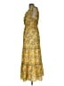 Max Studio Paisley Yellow Casual Dress Size L - photo 5