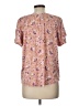 Chaps 100% Viscose Pink Short Sleeve Blouse Size L - photo 2