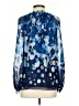 Diane von Furstenberg Blue Long Sleeve Blouse Size 4 - photo 2