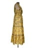 Max Studio Paisley Yellow Casual Dress Size L - photo 4