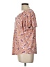 Chaps 100% Viscose Pink Short Sleeve Blouse Size L - photo 5