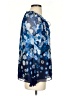 Diane von Furstenberg Blue Long Sleeve Blouse Size 4 - photo 4