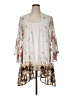 Torrid 100% Polyester Ivory Kimono Size 1X Plus (1) - photo 1