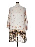 Torrid 100% Polyester Ivory Kimono Size 1X Plus (1) - photo 2