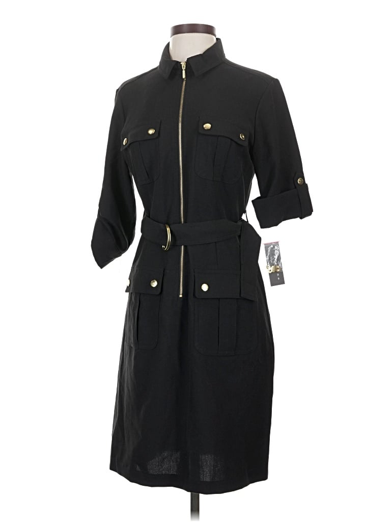 Pre-owned Sharagano Casual Dress In Black