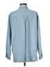 J.Jill 100% Polyester Solid Blue Long Sleeve Blouse Size M - photo 2