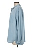 J.Jill 100% Polyester Solid Blue Long Sleeve Blouse Size M - photo 5