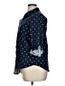 Basic Editions 100% Cotton Polka Dots Blue 3/4 Sleeve Button-Down Shirt Size XL - photo 5