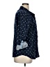 Basic Editions 100% Cotton Polka Dots Blue 3/4 Sleeve Button-Down Shirt Size XL - photo 4