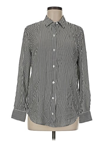 Equipment Long Sleeve Silk Top (view 1)