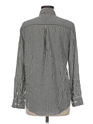 Equipment Long Sleeve Silk Top (view 2)