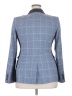 DKNY Plaid Blue Blazer Size 16 - photo 2