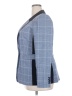 DKNY Plaid Blue Blazer Size 16 - photo 5