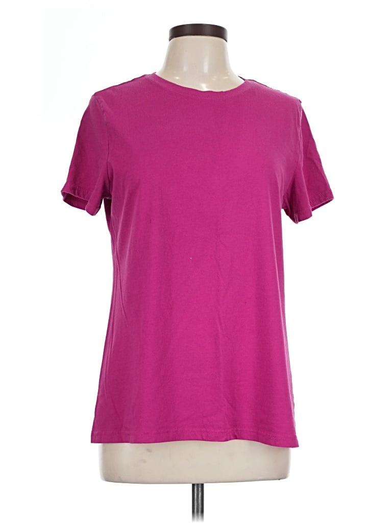 Pre-owned Time And Tru Short Sleeve T-shirt In Purple