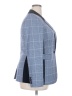 DKNY Plaid Blue Blazer Size 16 - photo 4