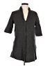 Eileen Fisher Gray 3/4 Sleeve Button-Down Shirt Size M - photo 1