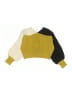 Shein 100% Acrylic Color Block Yellow Pullover Sweater Size 7 - photo 2