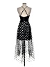 Forever 21 100% Polyester Stars Black Cocktail Dress Size S - photo 2
